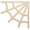 Corner Spider Web Unfinished Wood Shape Piece Cutout for DIY Craft Projects